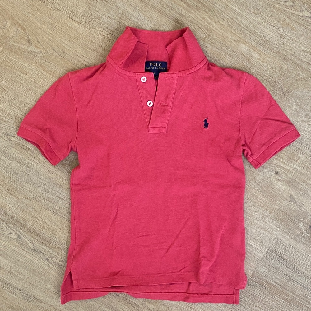 ☁️ Polo by Ralph Lauren Kids Pink Polo Shirt short sleeves